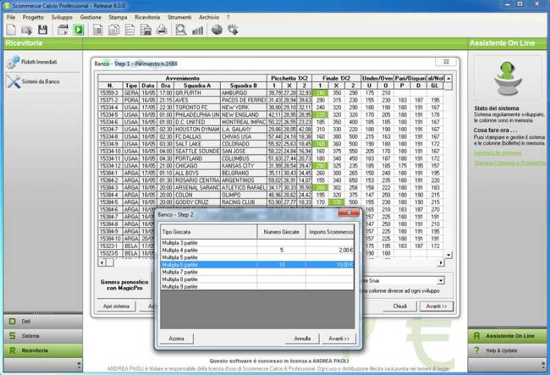 scommesse software